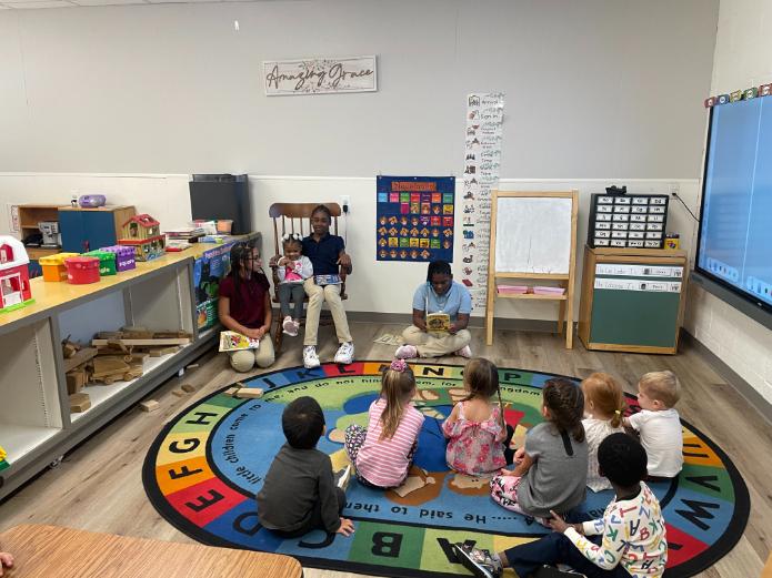 Elementary students at St. Paul