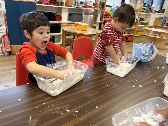 Students moving into kindergarten at St. Paul